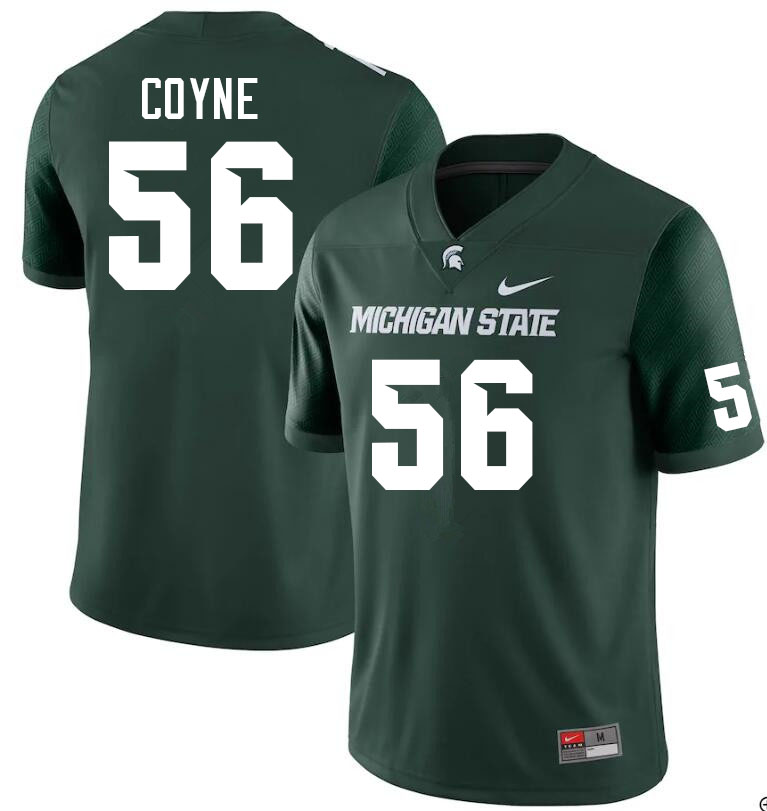 Men #56 Jay Coyne Michigan State Spartans College Football Jerseys Sale-Green